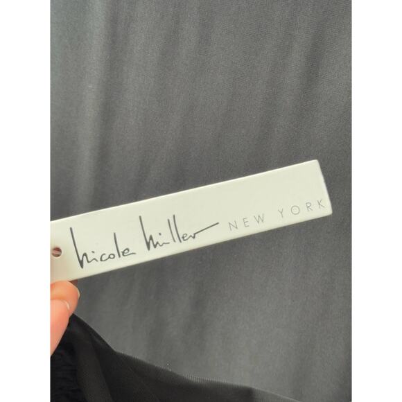 Nicole Miller Plus Size 2X Black Sheer Long Sleeve Formal Shirt NWT - Picture 6 of 7